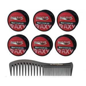 Bonhair Waxy Gum Gel 6 stuks + Gratis Styling Comb